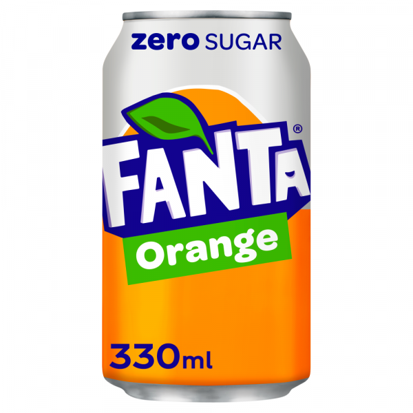 Fanta Zero Orange Cans 330ml 