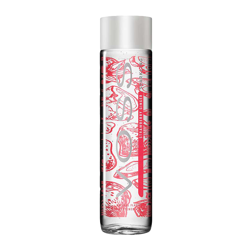 Voss Sparkling Water Strawberry and Ginger