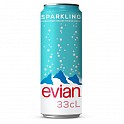 Evian Sparkling Cans