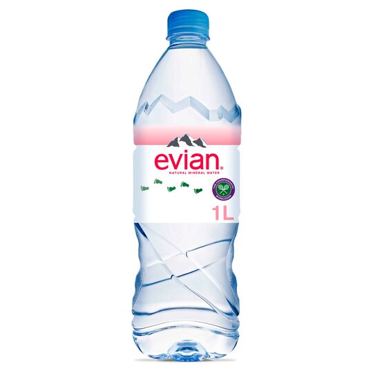 Evian 12 x 1ltr plastic